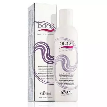 Шампунь для тонизации и блеска седых волос Baco color collection-blonde elevation shampoo (1074, 300 мл)