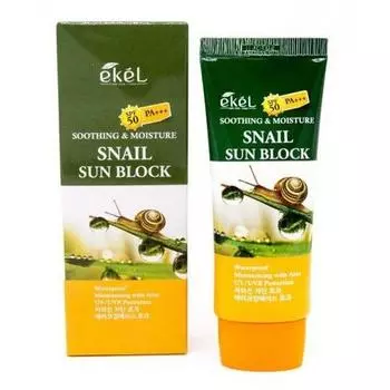 Солнцезащитный крем с улиточным муцином Ekel Snail Sun Block SPF 50+/PA+++