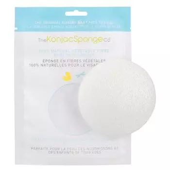 Спонж детский для умывания лица Konjac Sponge Baby Face White