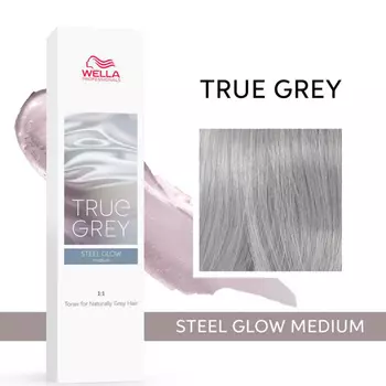 Тонер для натуральных седых волос True Grey (99350111587, 06, Steel Glow Medium, 60 мл)