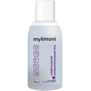 Универсальный антибактериальный гель для рук с витамином Е и экстрактом голубики Mylimoni