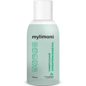 Универсальный антибактериальный гель для рук с витамином Е и алое вера Mylimoni