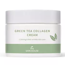 Успокаивающий крем на основе коллагена и экстракта зелёного чая Green Tea Collagen Cream