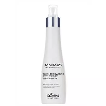 Восстанавливающий несмываемый спрей для прямых поврежденных волос Maraes Sleek Empowering Spray Treatment