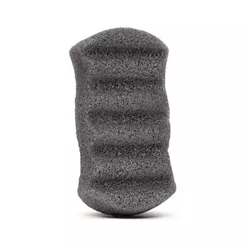 Воздушный спонж для тела Конняку с двухсторнней Люфой с бамбуковым углем Beauty Me