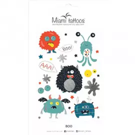 Временные татуировки Бу Miami Tattoos Boo
