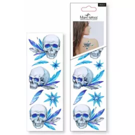 Временные татуировки - набор Черепа