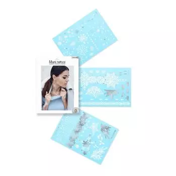 Временные татуировки Снежинки Miami Tattoos набор Snowflakes