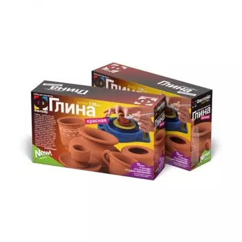 217012 Глина для лепки (красная 330 гр) /40