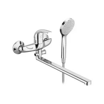 319500001 Eclipse, смеситель для ванны и душа с универсальным изливом и душевым комплектом, хром