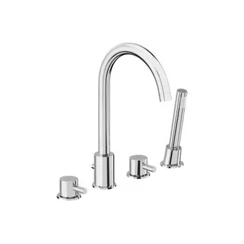 360400000 Scandinavian Pure смеситель на борт ванны, четырёхсекционный, хром