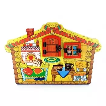 3D Театр Нескучные игры настольный с элементами бизиборда "Три медведя" арт.7971 (дерево) /13