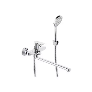 479500000 Apollo Смеситель для ванной и душа с универсальным изливом и душ.набором, хром