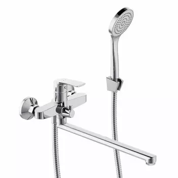 489500000 Eclipse 2.0 Смеситель для ванной и душа с универсальным изливом и душ.набором, хром