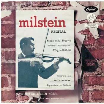 8808678160901, Milstein, Nathan, Recital (Analogue) виниловая пластинка