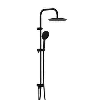 977000300 Jupiter, душ.система: верхн.душ 225 мм, ручн.душ 1 ф-ция 120 мм, штанга 1010 мм , черный
