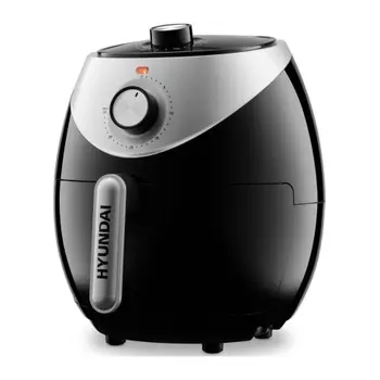 Аэрогриль Hyundai HYF-3456 1500Вт черный/серебристый