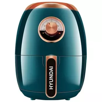 Аэрогриль Hyundai HYF-3553 1350Вт темно-зеленый/золотистый
