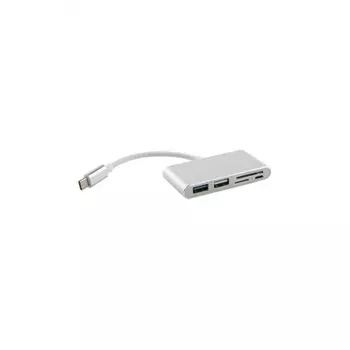 Адаптер Red Line Multiport Adapter Type-C 5-in-1 Lite Silver