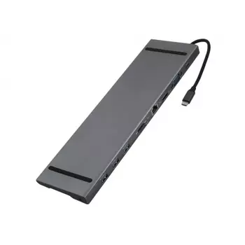 Адаптер Red Line Type-C 10 in 1 с проводом, серый УТ000031226