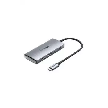 Адаптер UGREEN CM480 (30758) USB-C to 2 USB 3.1+2USB-C Adapter 10G Gray