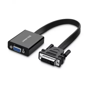 Адаптер UGREEN DVI-D to VGA Active Converter Flat Cable MM108 (Black) 40259