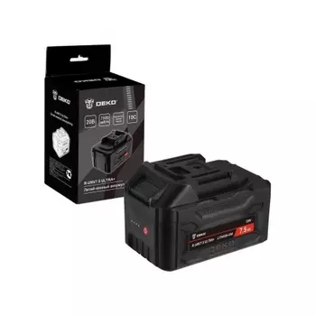Аккумулятор DEKO R-UNV7.5 ULTRA+, Li-ion, 20В, 7.5А*ч, с повышенной токоотдачей