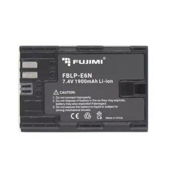 Аккумулятор Fujimi для цифровых фото и видеокамер FBLP-E6N (1900 mAh)