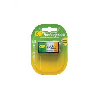 Аккумулятор GP 20R8H 9V NiMH 200mAh (1шт)