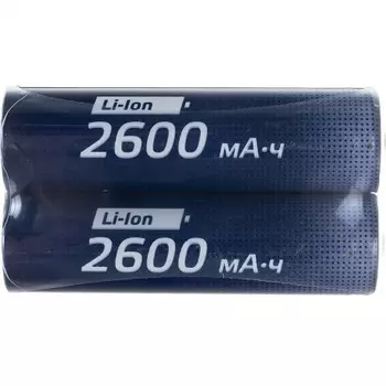 Аккумулятор Космос 18650 Li-ion2600 mAh без защиты, 2 шт шринк