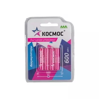 Аккумулятор КОСМОС R03 600mAh Ni-MH 4 шт