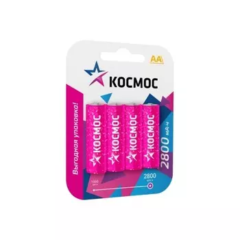 Аккумулятор КОСМОС R6 2800mAh Ni-MH 4 на блистере