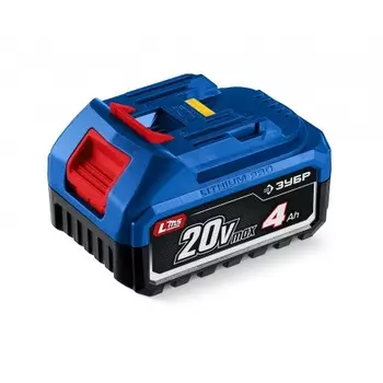Аккумулятор ЗУБР Power PRO, 20 В, 4.0 А·ч, LMS, ПРОФЕССИОНАЛ (BP-P-20-4)