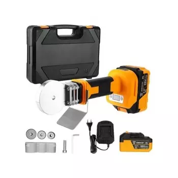 Аппарат для сварки пластиковых труб аккумуляторный в кейсе DEKO R-DKCPW20V (20В, 2*4.0Ач, ЗУ, кейс)