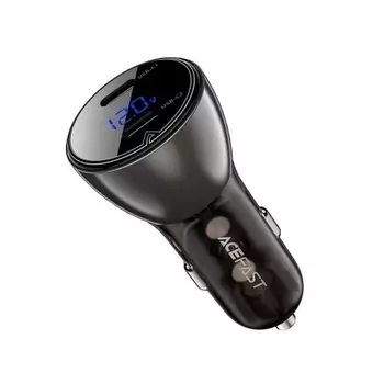 Автомобильное зарядное устройство ACEFAST B10 metal 0W черный