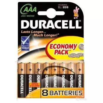 Батарейка Duracell LR03-8BL Basic AAA (8шт.)