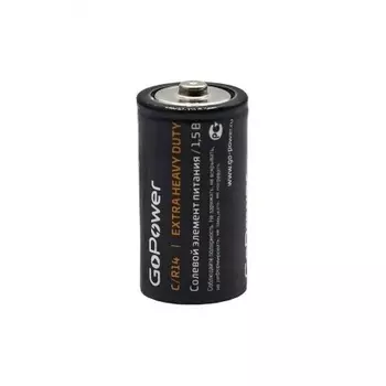 Батарейка GoPower R14 C Shrink 2 Heavy Duty 1.5V (2/24/288)