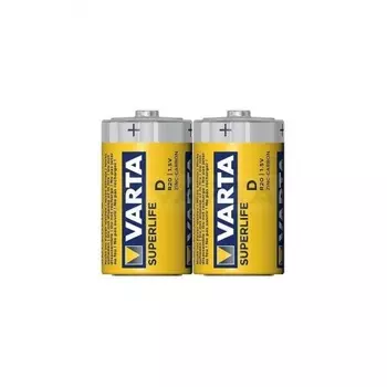 Батарейка Varta SUPERLIFE R20 D Shrink 2 Heavy Duty 1.5V (02020101302)