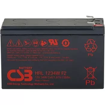 Батарея для ИБП 12V 9Ah CSB HRL1234W F2FR