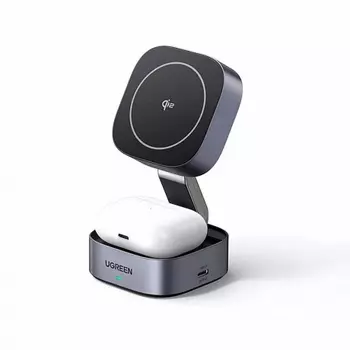 Беспроводное зарядное устройство Ugreen W702 Space Gray (35316)