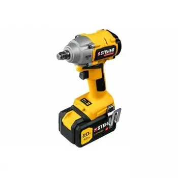 Бесщеточный гайковерт, кейс (CWB-300-1) STEHER V1, 20 В, 300 Н·м, 1 АКБ (4 А·ч)