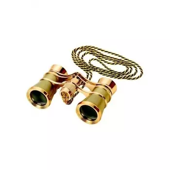 Бинокль театральный Kromatech БТ 3x25, с цепочкой (золотистый)