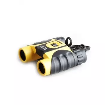 Бинокль Veber 10x25 WP, желто-черный