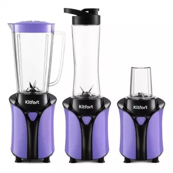 Блендер Kitfort «3 в 1» КТ-3034-1 фиолетовый