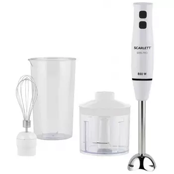 Блендер Scarlett SC-HB42F06 погружной белый
