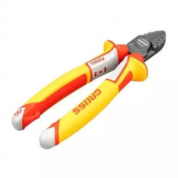 Бокорезы, диэлектрические рукоятки, до 1000 В, трехкомпонентные рукоятки, 180 мм// Gross