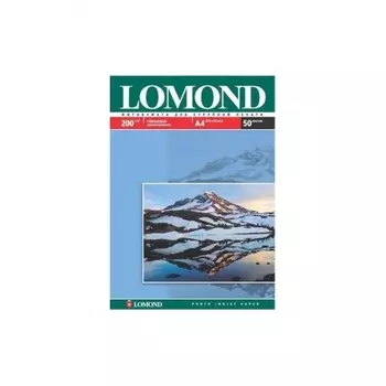 Бумага Lomond 0102020 A4/200г/м2/50л./белый глянцевое для струйной печати