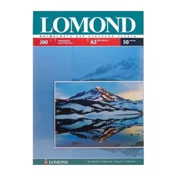 Бумага Lomond 0102024 A3/200г/м2/50л./белый глянцевое для струйной печати