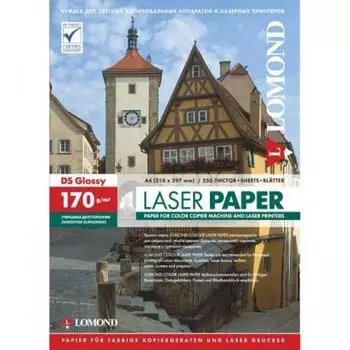 Бумага Lomond 0310241 A4/170г/м2/250л./белый глянцевое/глянцевое для лазерной печати