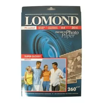 Бумага Lomond 1103101 A4/260г/м2/20л./белый высокоглянцевое для струйной печати